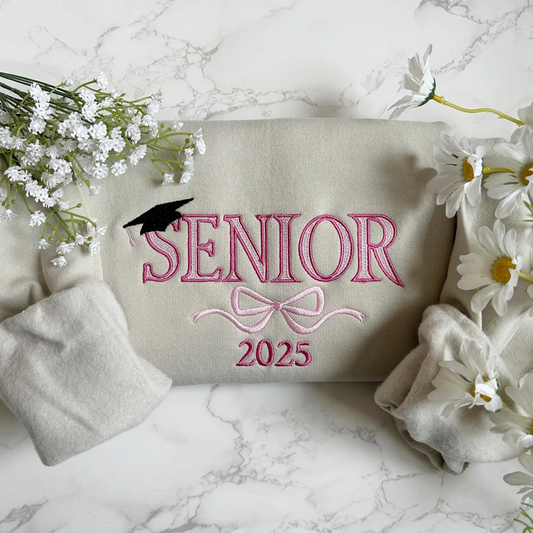 Senior 2025 Embroidered Crewneck Sweatshirt