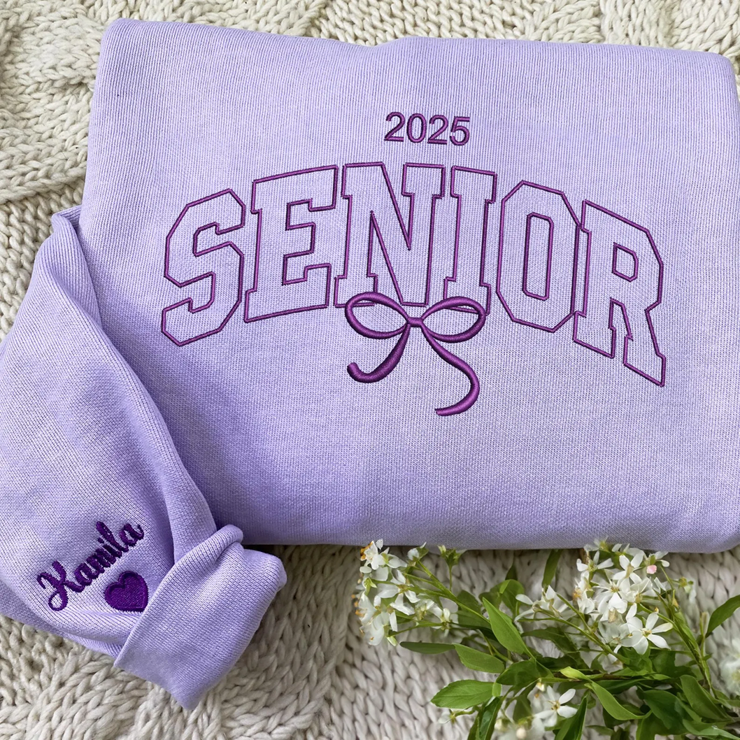 Embroidered Senior 2025 Sweatshirt